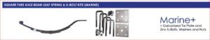 Marine Slipper Springs KITS Square Axle